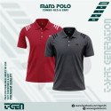 2PC Premium Comfort Mash Polo T-Shirt Combo -Gray & Red