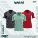 Man's Polo 3 Pcs Combo-GRAY,PEST,RED