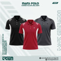 Man's Polo 3 Pcs Combo-BLACK,RED,GRAY