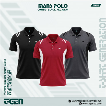 Man's Polo 3 Pcs Com...
