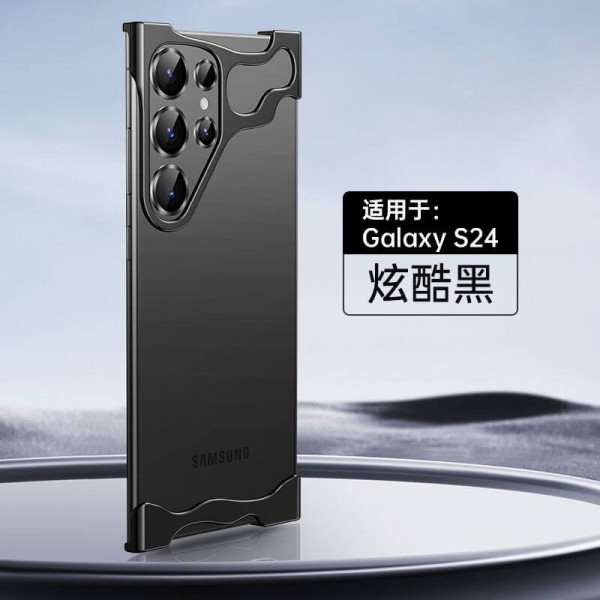 Minimalist Zinc Alloy Frameless Metal Shockproof Cover for Samsung Galaxy