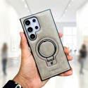 Premium PU Leather MagSafe Stand Case For Samsung Galaxy S25Ultra S24Ultra S23Ultra S22Ultra