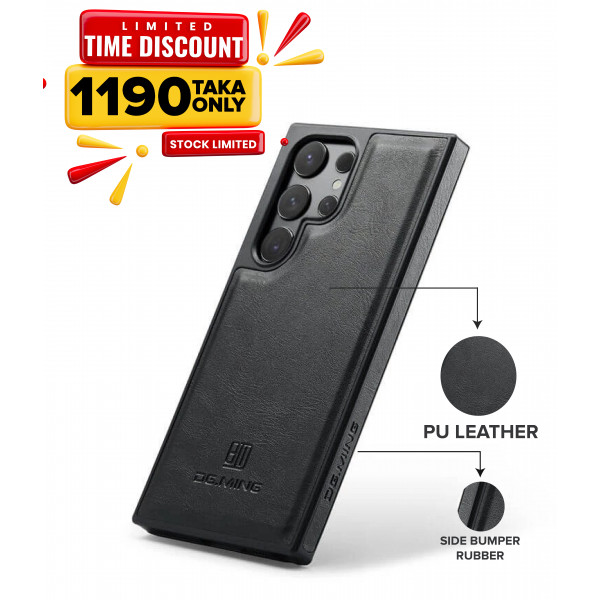 Premium PU Leather Wireless Charging Case For Samsung Galaxy S24Ultra S23Ultra
