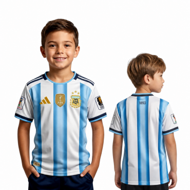FIFA World Cup 2026 Argentina Kids Jersey | Premium Fan Edition