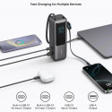 Anker Laptop Power Bank 25K mAh 165W, Built-In and Retractable Cables with Smart Display (A1695).