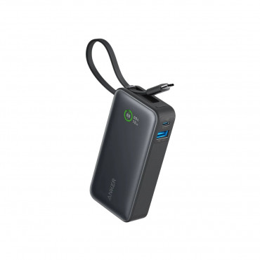 Anker Nano 10000mAh 30W Power Bank with Built-In USB-C Cable.
