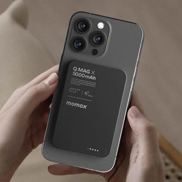 Momax 15W Q.Mag X Gen 2 5000mAh Magnetic Wireless Power Bank.
