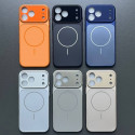 Luxury 17 Series Concept Lens Protection AG Matte Glass MagSafe Case for iPhone