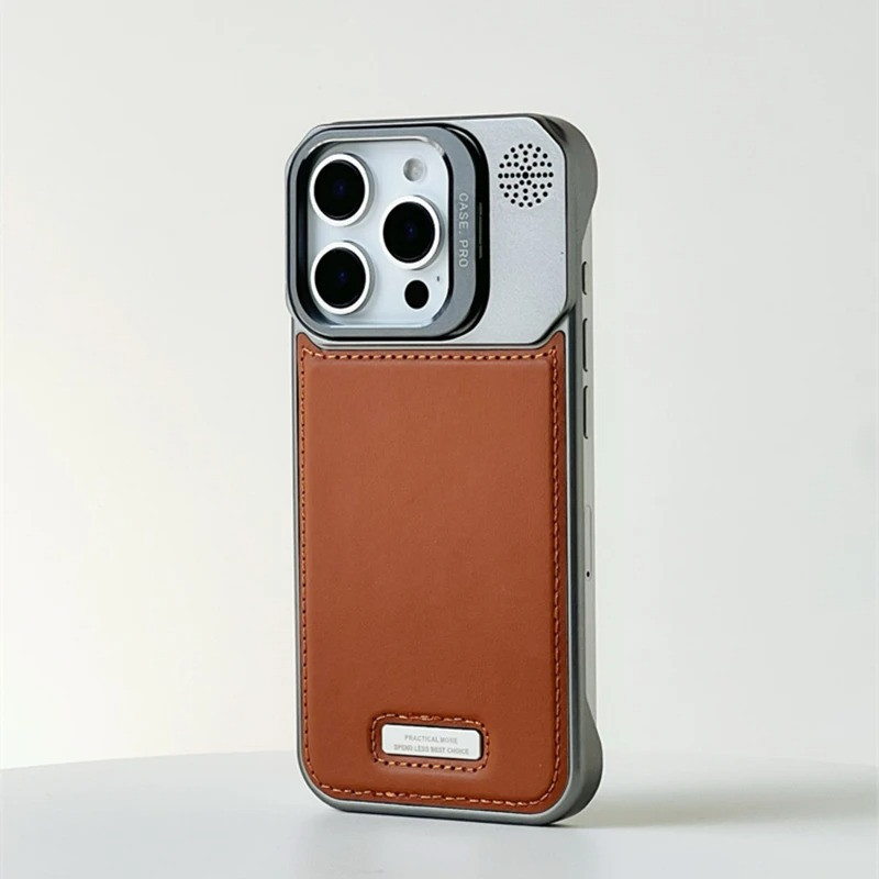 Lens Kickstand Borderless MagSafe Phone Case for iPhone 13To 16 Pro Max