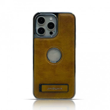 Magsafe supported Pu Leather Kickstand Case For Iphone 12 To 16 Pro Max