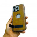 Magsafe supported Pu Leather Kickstand Case For Iphone 12 To 16 Pro Max