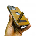 Magsafe supported Pu Leather Kickstand Case For Iphone 12 To 16 Pro Max