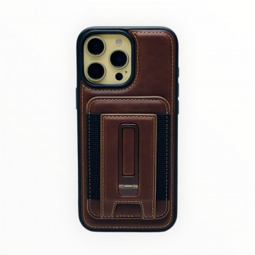 Suitable Business Leather Magnetic Card holder Case For iPhone 