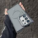  High-End anti-slip strip Contrast color lens holder magnetic Case For Samsung Galaxy Ultra Series 