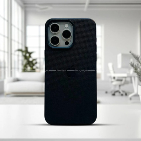 Premium Vegan leather With Camera Metal Bumper Case For iPhone 15 To 16 Pro Max
