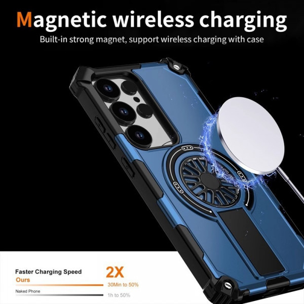 Spinning gyro magnetic suction suitable Case for Samsung Galaxy