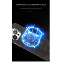 Suitable Plain Leather Electroplating Magnetic Wireless Charging Case For iPhone 