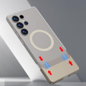 Translucent Hard Matte PC Case For Samsung Galaxy Ultra Series Stitching Case Support Wireless Charging