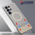 Translucent Hard Matte PC Case For Samsung Galaxy Ultra Series Stitching Case Support Wireless Charging