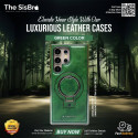 Business PU Leather Magnetic  Case For Samsung With Ring Stand Wireless Charging Shockproof Cover