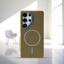 Luxury Slim Matte Carbon Fiber Cases for Samsung Galaxy Ultra Magsafe Wireless Charging PC Cover