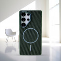 Luxury Slim Matte Carbon Fiber Cases for Samsung Galaxy Ultra Magsafe Wireless Charging PC Cover