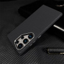 Metal Camera Frame Carbon Fiber Pattern Magnetic Case for Samsung Galaxy Ultra Series 