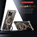 Aluminum Alloy Frameless Case With Rotatable Holder Magnetic Metal Case For iPhone 