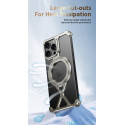 Aluminum Alloy Frameless Case With Rotatable Holder Magnetic Metal Case For iPhone 