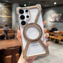 Aluminum Alloy Frameless Case With Rotatable Holder Magnetic Metal Case For Samsung