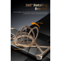 Aluminum Alloy Frameless Case With Rotatable Holder Magnetic Metal Case For iPhone 