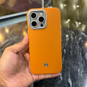 Super Finish Spigen Brand Leather Case With Magsafe Supported For iPhone