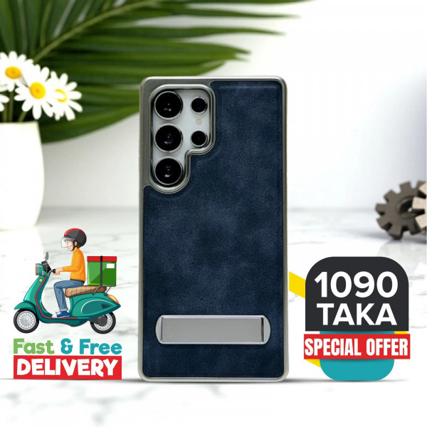 Luxury Leather Electroplating Kickstand Case For Samsung Galaxy Ultra Series