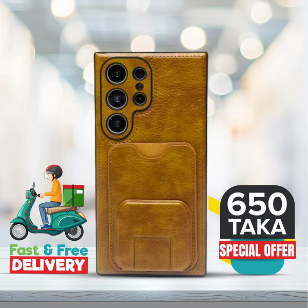 Luxury PU Leather  Kickstand Phone Case For Samsung Galaxy 