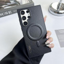 High Quality Hot Contrast Colors Leather Magnetic Charging Mobile Phone Case for Samsung Ultra Series