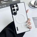 High Quality Hot Contrast Colors Leather Magnetic Charging Mobile Phone Case for Samsung Ultra Series