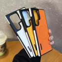 High Quality Hot Contrast Colors Leather Magnetic Charging Mobile Phone Case for Samsung Ultra Series