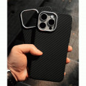LUXO Life Carbon Fiber Texture Matte Bumper Case For iPhone 