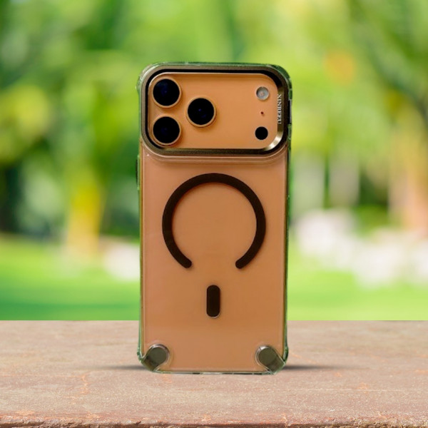 Premium TPU Drop-Tested Metal Frame Camera Stand Magnetic MagSafe Case for iPhone