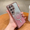 Luxury Glitter Magnetic Bling Ring Holder Magsafe Supported Case For Samsung Galaxy