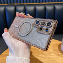 Luxury Glitter Magnetic Bling Ring Holder Magsafe Supported Case For Samsung Galaxy