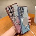 Luxury Glitter Magnetic Bling Ring Holder Magsafe Supported Case For Samsung Galaxy