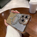 Luxury Glitter Magnetic Bling Ring Holder Magsafe Supported Case For iPhone