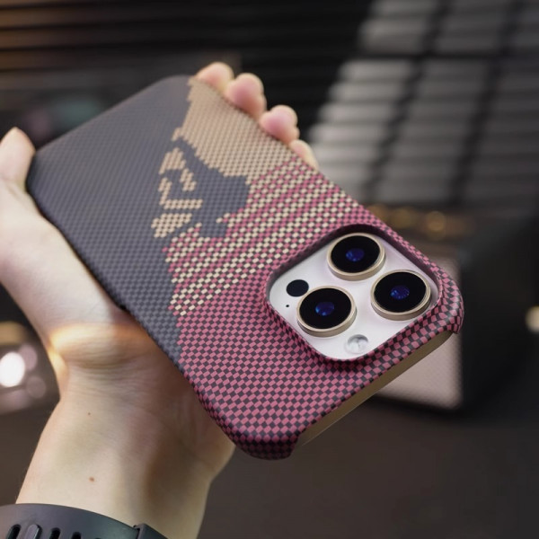Luxury Spectrum Carbon Fiber Texture Cover for iPhone