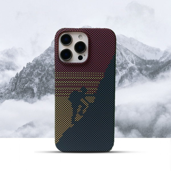 Luxury Spectrum Carbon Fiber Texture Cover for iPhone