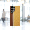 Luxo Carbon Fiber Pattern Metal Camera Frame Magnetic Case for Samsung Galaxy Ultra Series