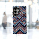 Luxo Carbon Fiber Pattern Metal Camera Frame Magnetic Case for Samsung Galaxy Ultra Series