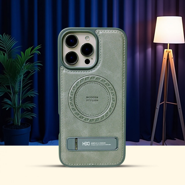 Premium HDCI Magnetic Stand Leather Case for iPhone