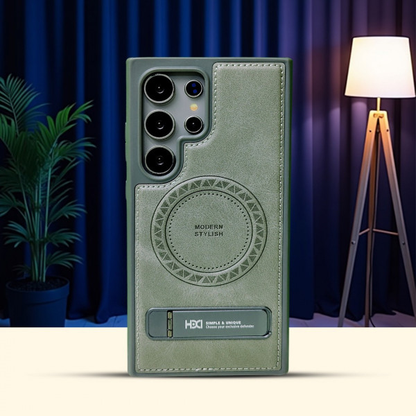 Premium HDCI Modern Stylish Shockproof Leather Kickstand Magnetic Case Galaxy Series