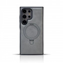 Premium Look Magnetic PU Leather Ring Stand Case  For Samsung Galaxy